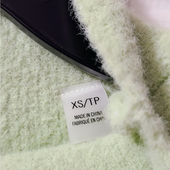 TAHARI WOMEN SWEATER SIZE XS MINT GREEN - Picture 3 of 5